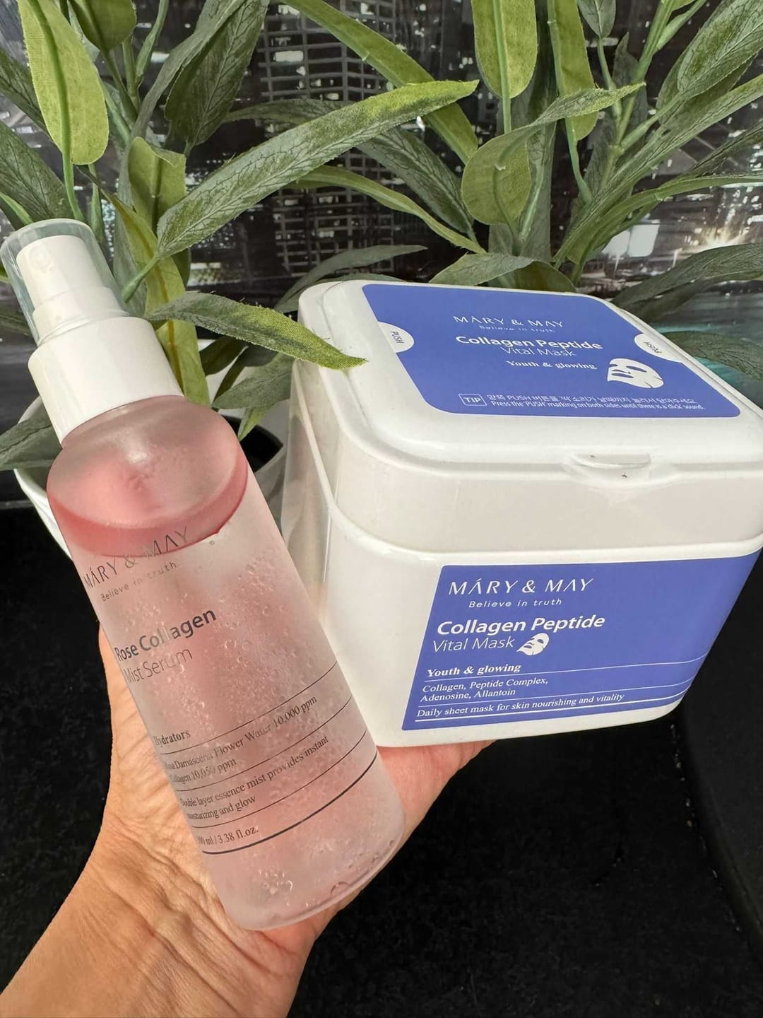 Customer photo review of Sejas mists-serums MARY&MAY Rose Collagen Mist Serum