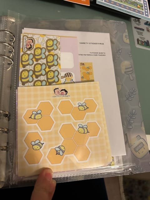 Customer photo review of Honey Lavender Variety Sticker Pack