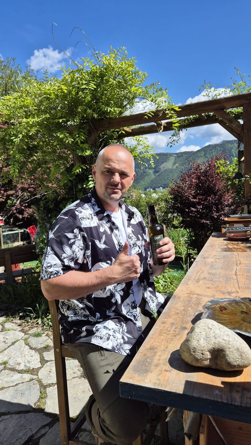Customer photo review of Herren Kurzarm Hemd mit Totenkopf-Print