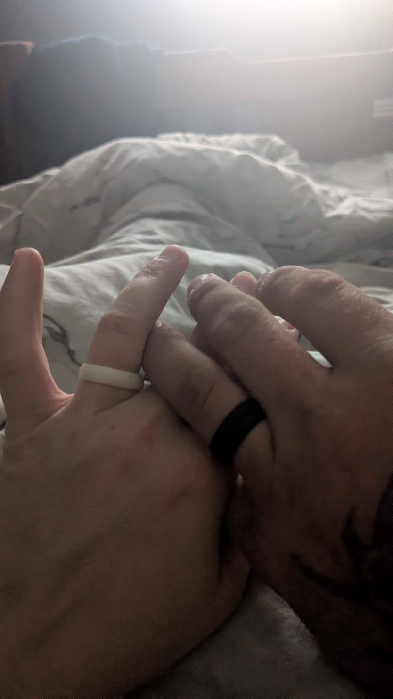 Customer photo review of The Royal Black - Silicone Ring