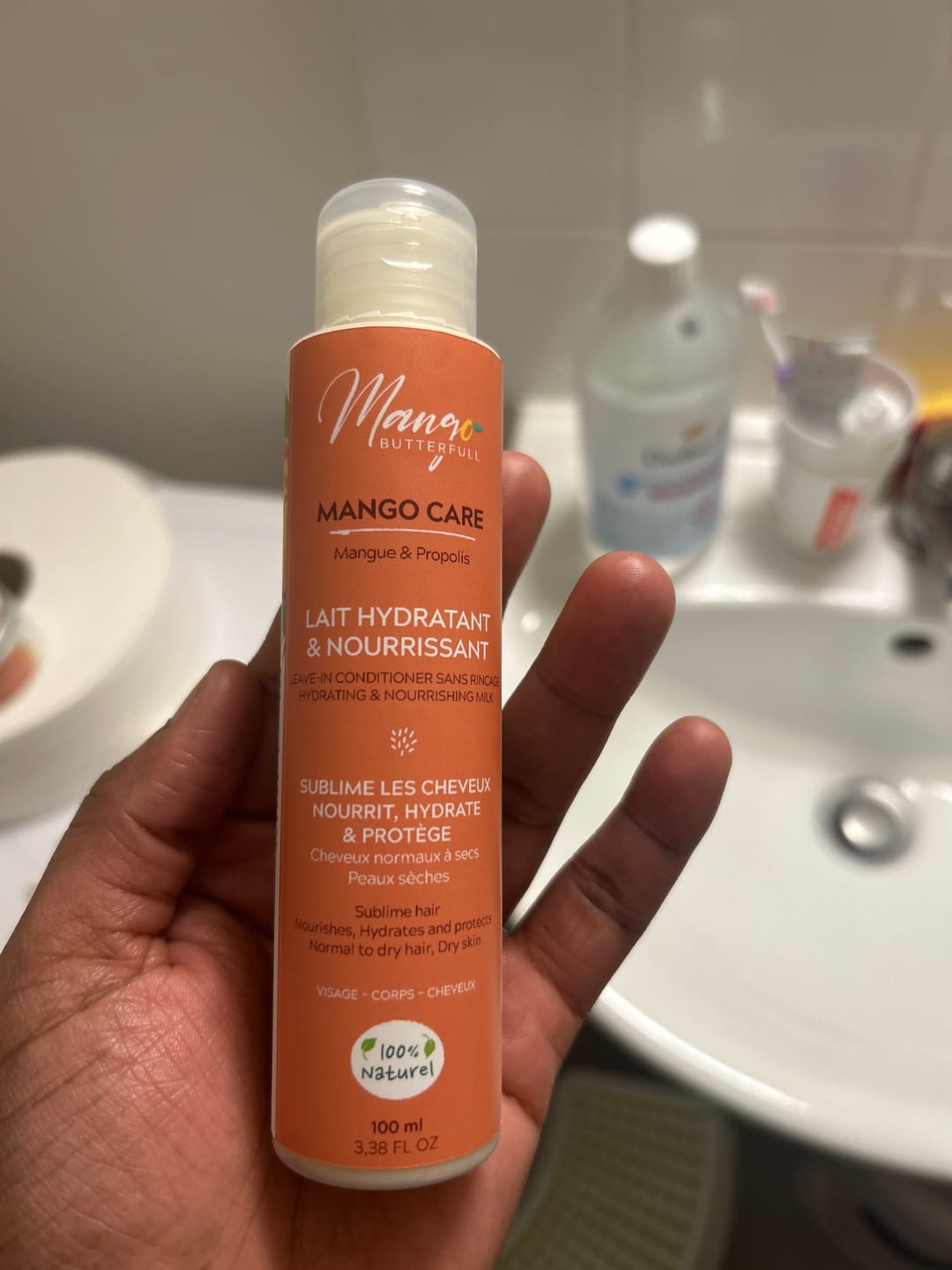 Customer photo review of Lait hydratant et nourrissant - CARE
