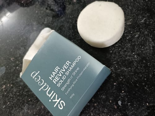 Customer photo review of HAIR REVIVER - Rice Protein Solid Shampoo