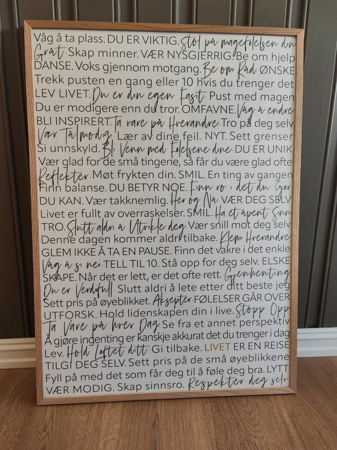 Customer photo review of Oak frame