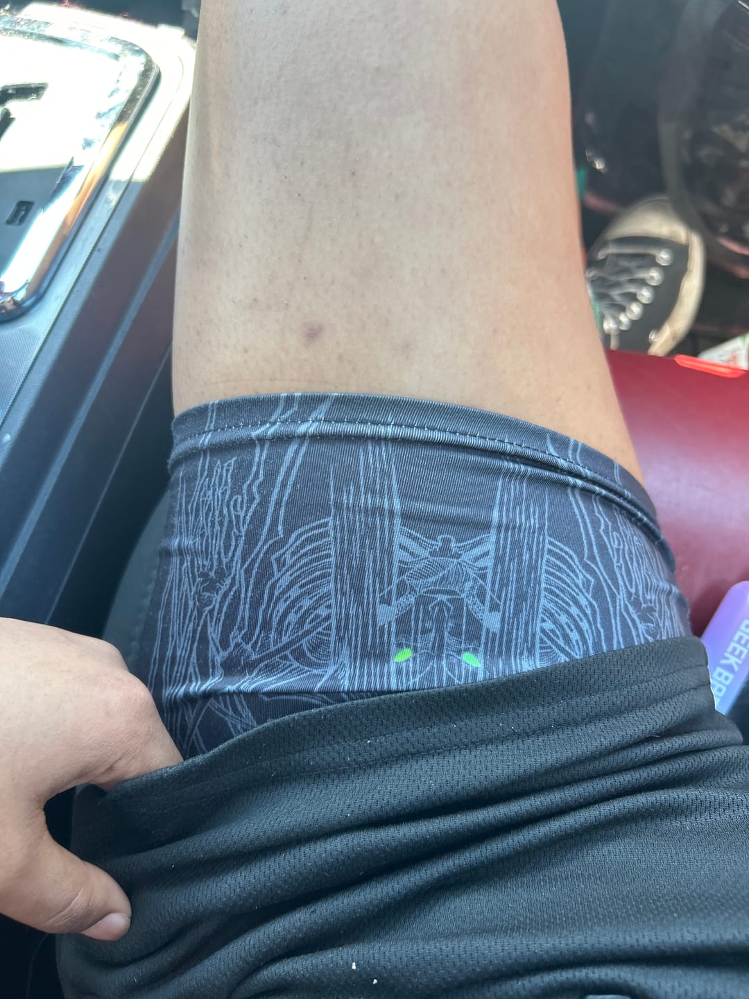 Customer photo review of Founding Performance Shorts