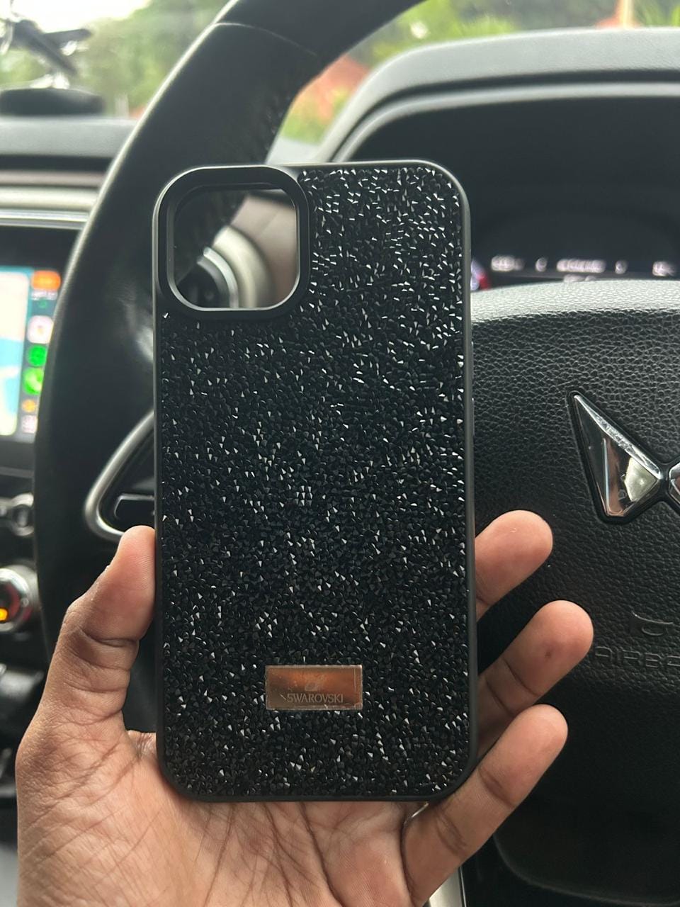 Customer photo review of Premium Luxury Branded Rhinestone Diamond Glitter iPhone Samsung Silicone Case