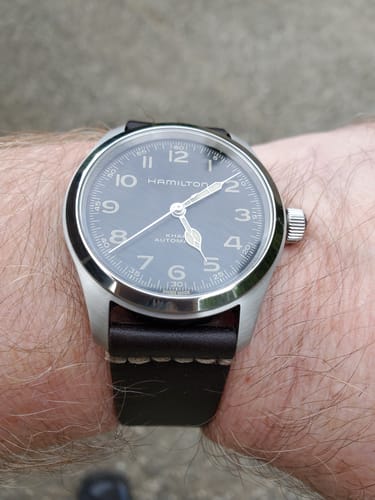 Customer photo review of Jedburgh 2.0 Leather Watch Strap