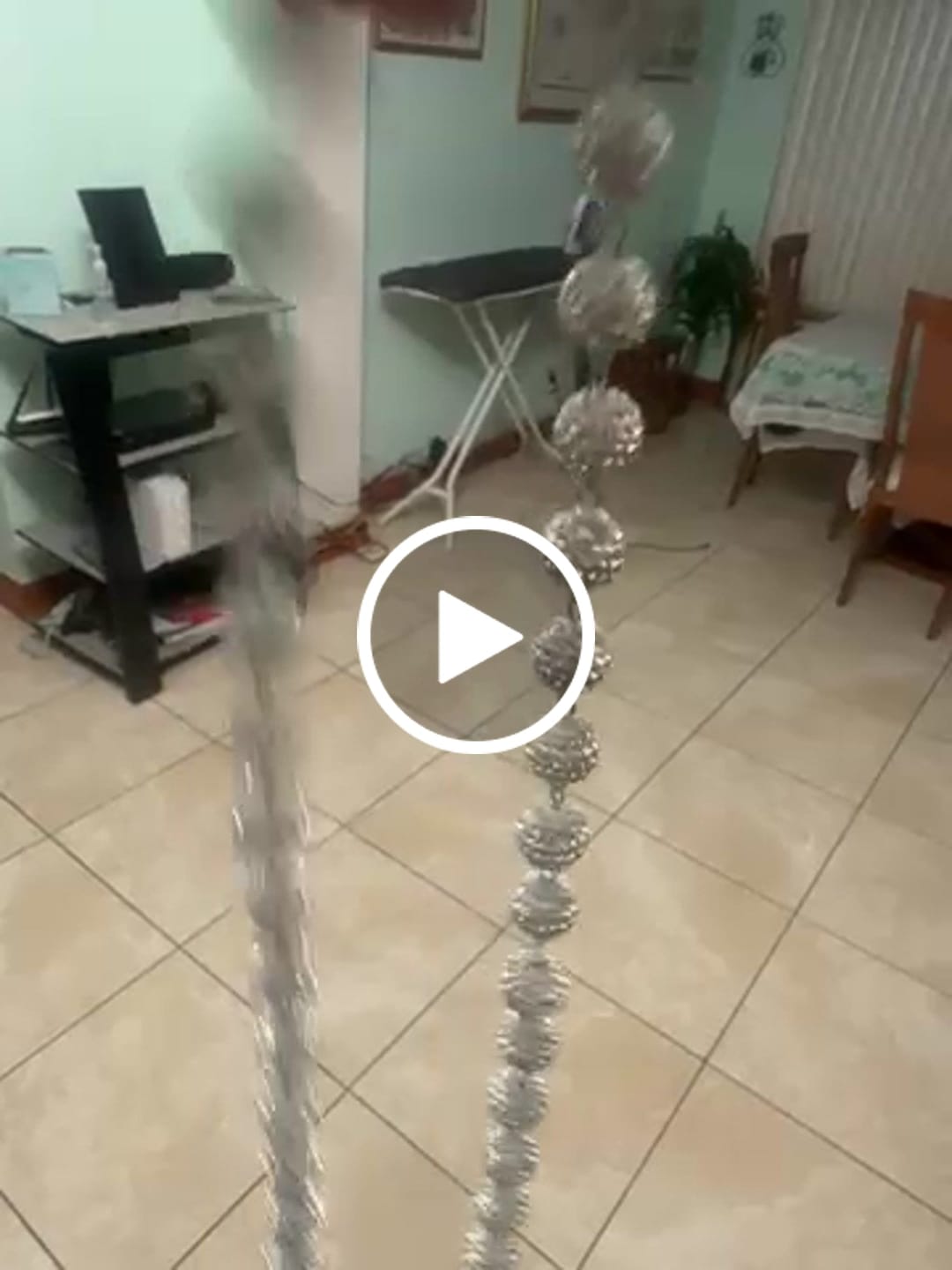 Customer video review of White Crystal Wallet Chain