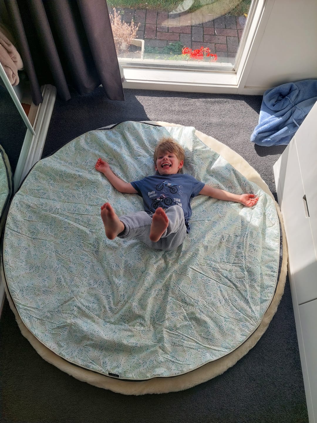Customer photo review of Amongst the Ferns Baby Play Mat Covers