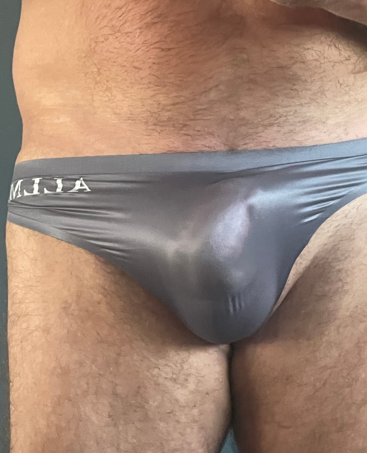 Customer photo review of 3 Pack ALLMIX Men's Sport Seamless Pouch Briefs