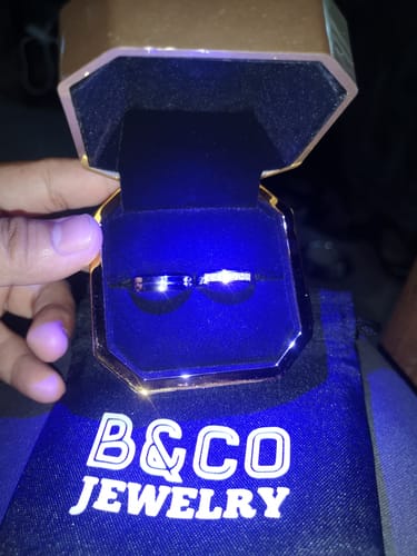 Customer photo review of Orvieto Wedding Rings