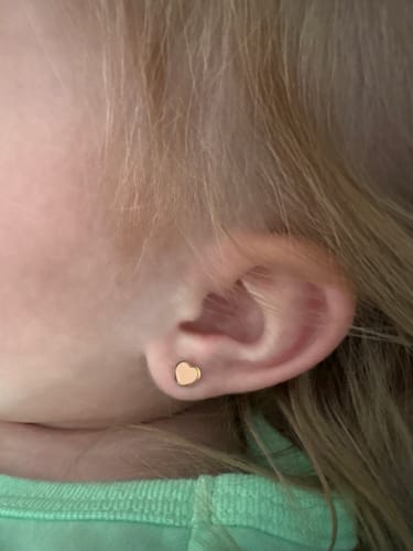 Customer photo review of Tiny Peachy Heart