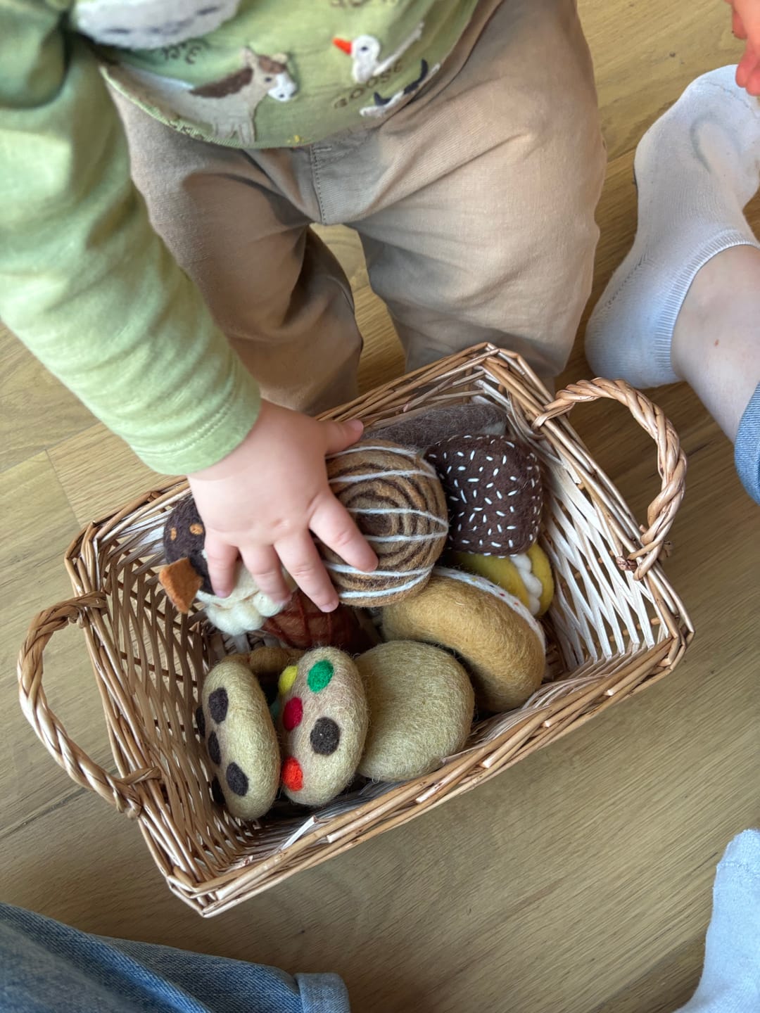 Customer photo review of Felt Cinnamon Roll