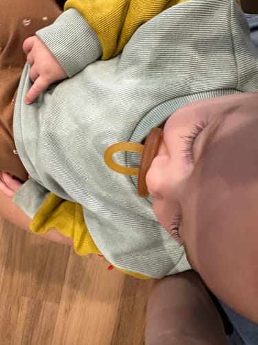 Customer photo review of (Colour) Block Party Sweater Romper