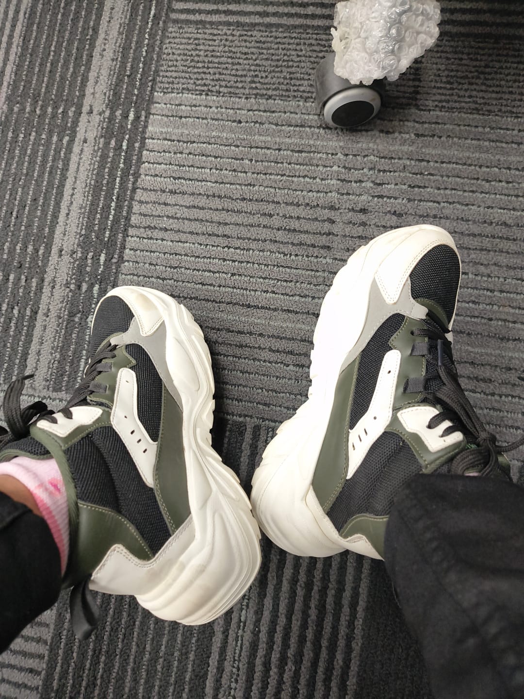 Customer photo review of Bacca Bucci NYRA Mid-top Platform Fashion Sneakers For Women | StreetWear Chunky Sneakers