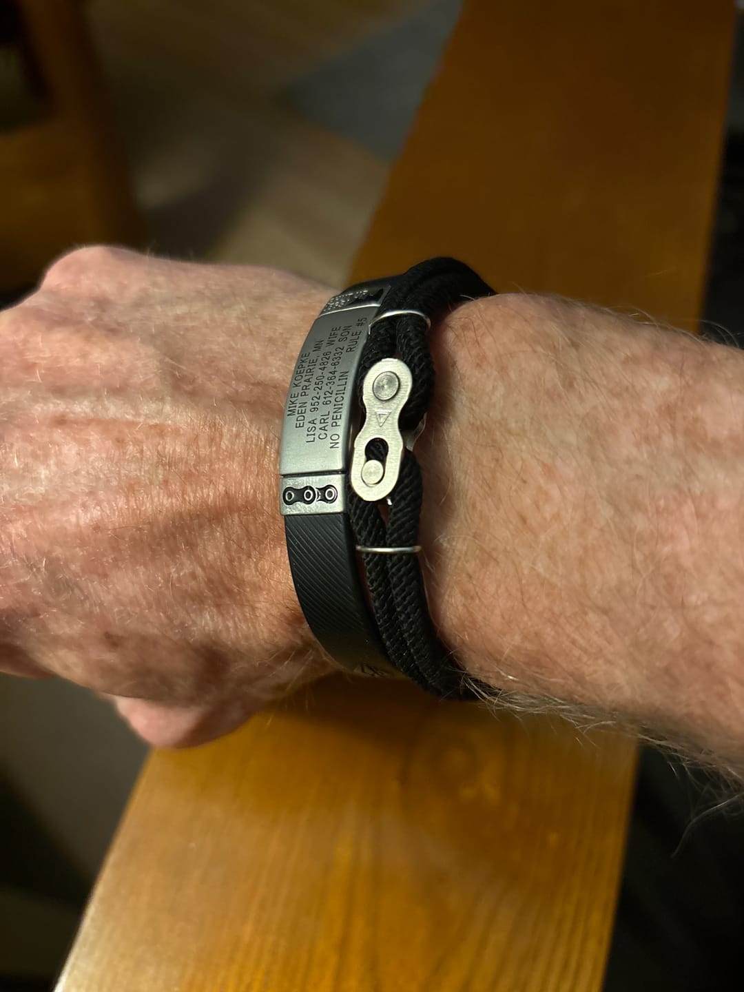 Customer photo review of Cycolinks Adjustable Split Link Bracelet