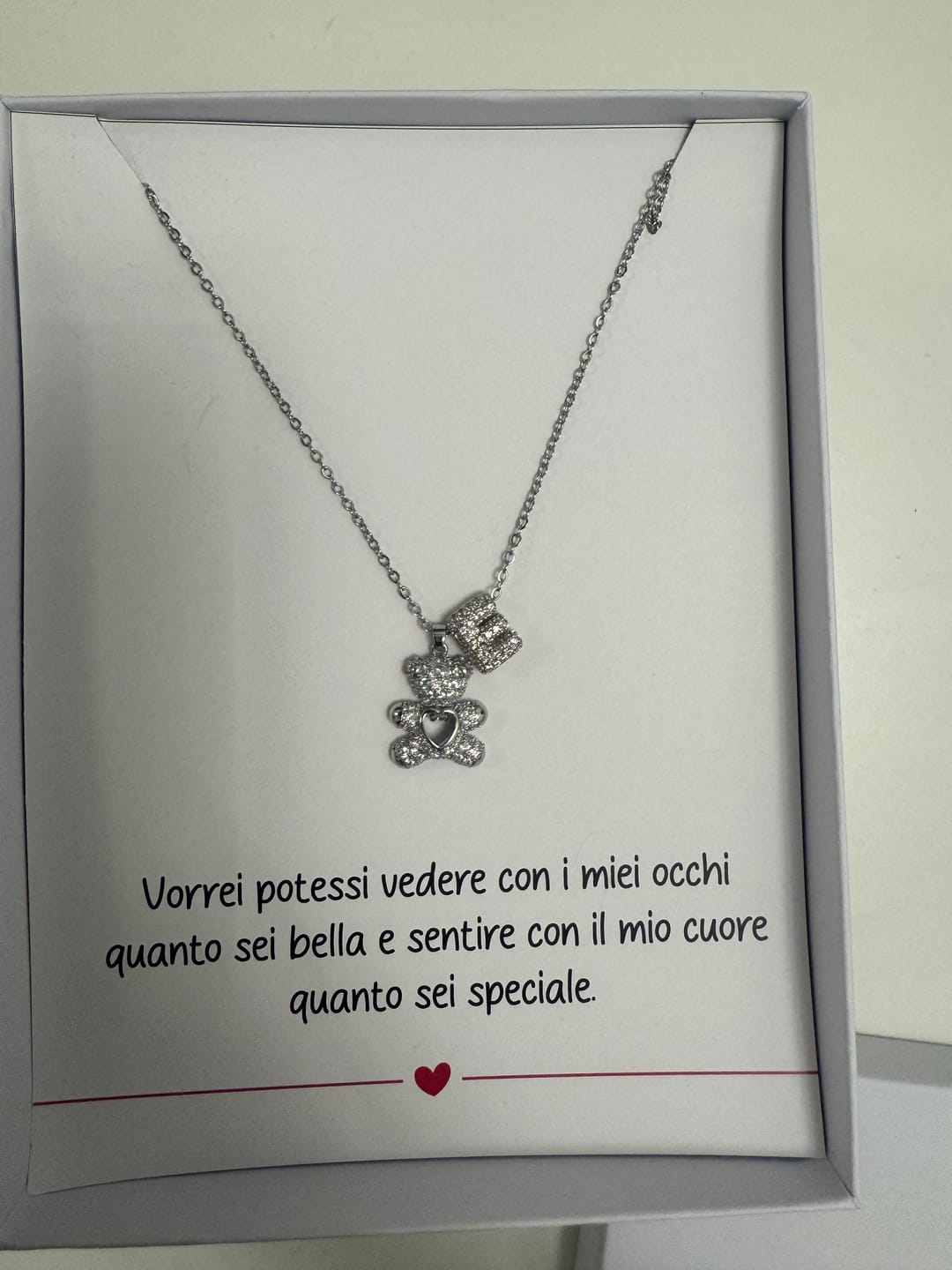 Customer photo review of Collana Teddy Mama