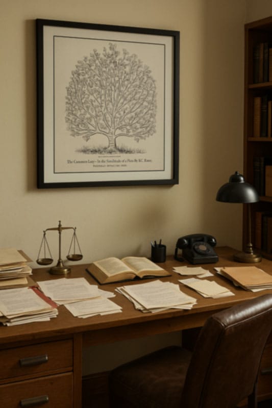 Customer photo review of Law Office Poster, 1878: Common Law as a Tree by RC Bierce, 1878