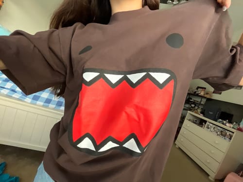 Customer photo review of DOMO FACE TEE