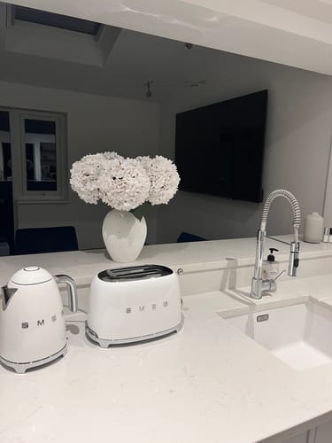 Customer photo review of Ella Vase - Speckled White