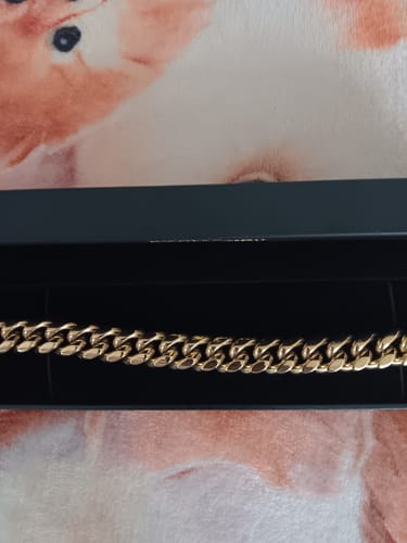 Customer photo review of 3X IP Gold Miami Cuban Bracelet Stainless Steel 12MM