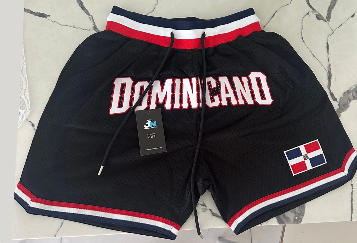 Customer photo review of Dominican Republic Basketball Shorts