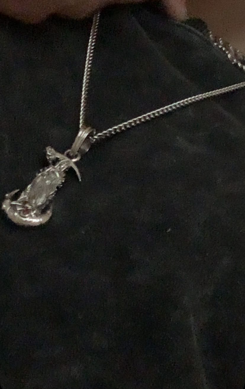 Customer photo review of UPGRADED SANTA MUERTE PENDANT