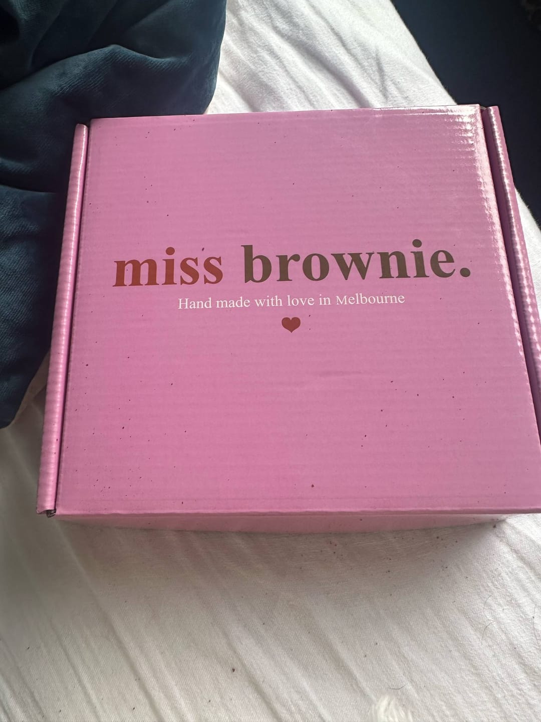 Customer photo review of Mini Custom Love Brownie