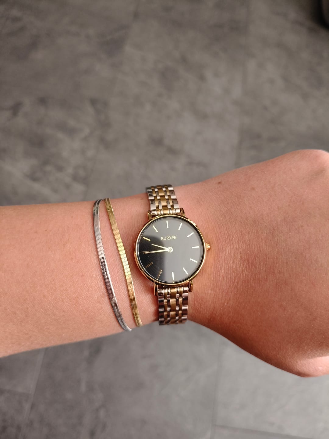 Customer photo review of Ruby Petite Black Gold Silver