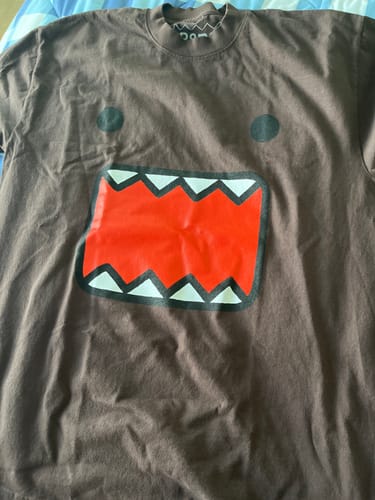 Customer photo review of DOMO FACE TEE