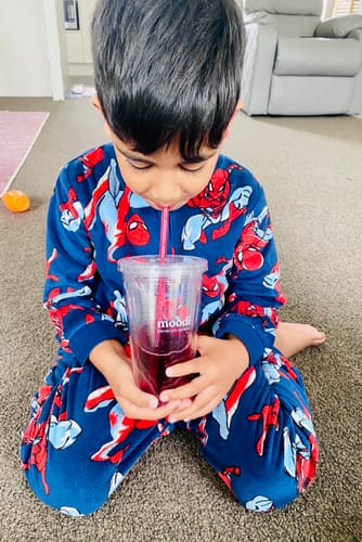 Customer photo review of Blends with Benefits Tumbler