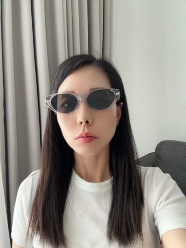 Customer photo review of Kyoto Oval Framed Sunglasses