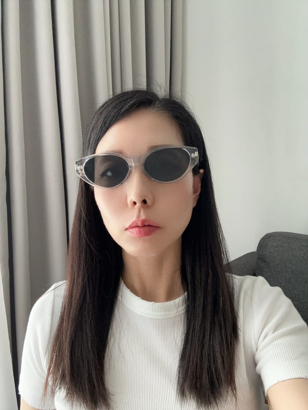 Customer photo review of Kyoto Oval Framed Sunglasses
