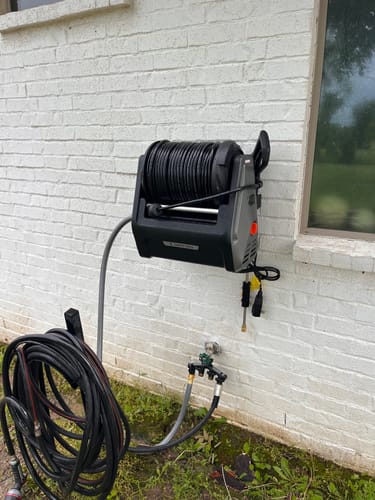 Customer photo review of Grandfalls  Retractable Pressure Washer Essential