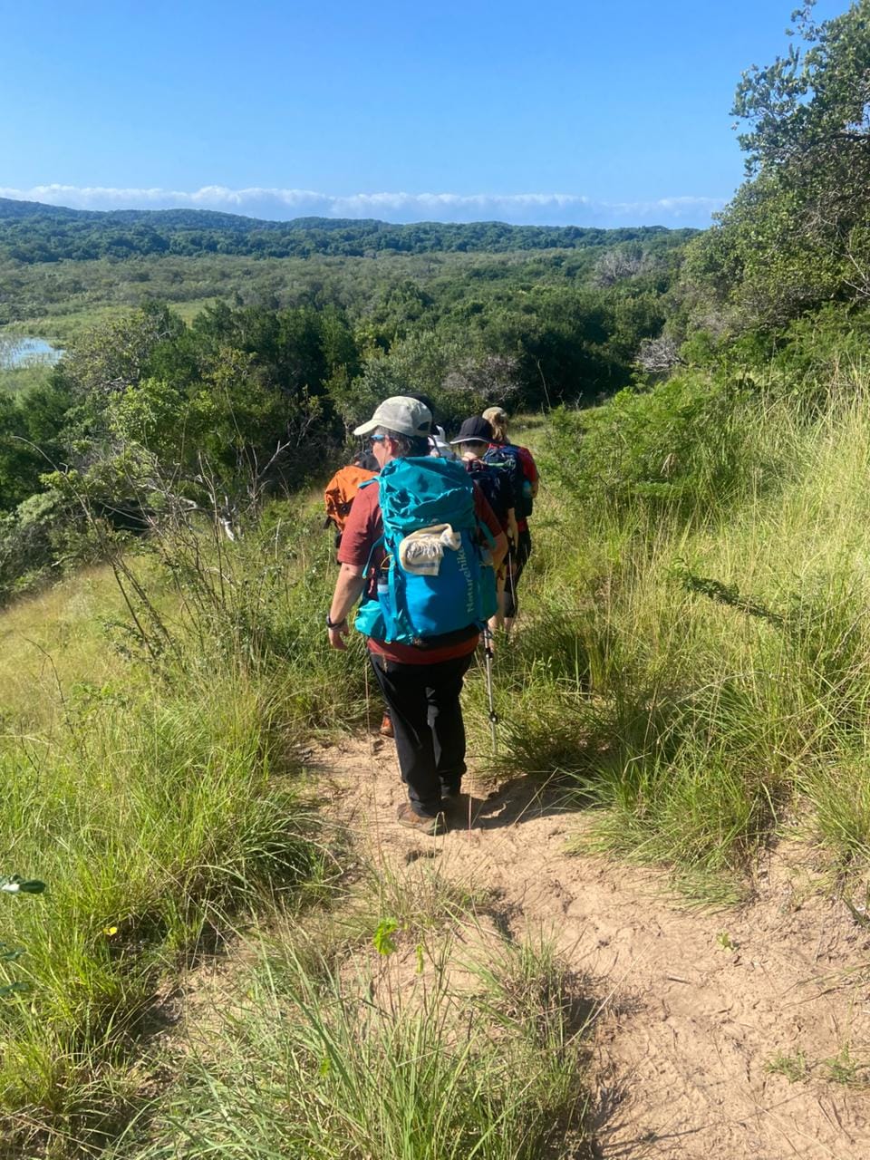 Customer photo review of 45L Hiking Backpack