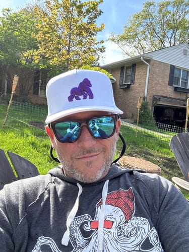 Customer photo review of Grape Ape Hat