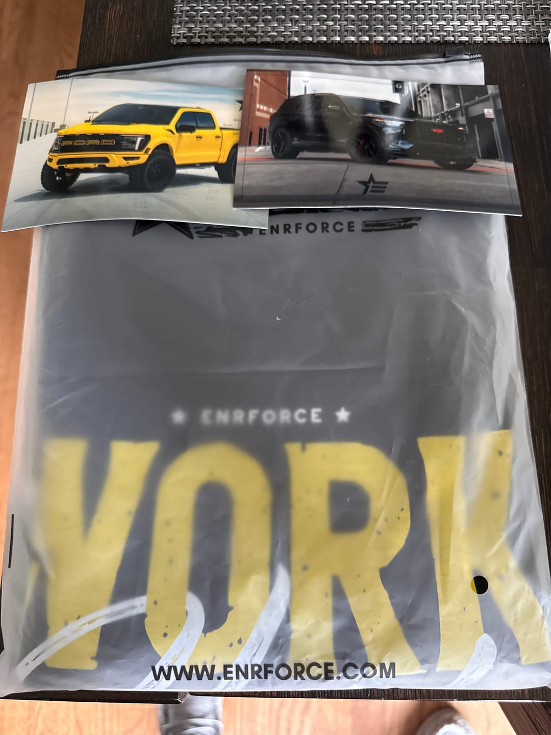 Customer photo review of Work Hard Play Harder Tee