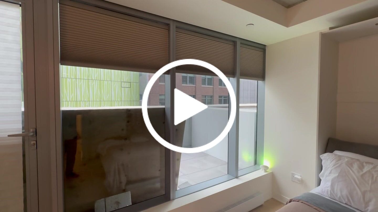 Customer video review of SmartWings Motorized Blackout Cellular Shades Hazel