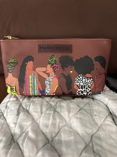 Customer photo review of Squad Espresso Brown Cosmetic Bag