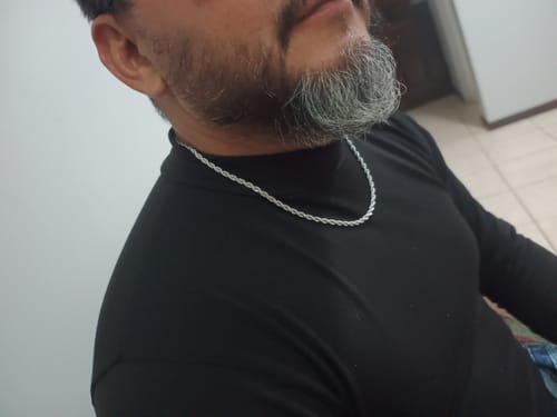 Reseña con foto de un cliente sobre Cadena Rope 4mm