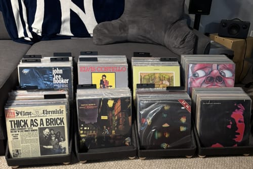 Customer photo review of Record Roots Tabletop Storage System