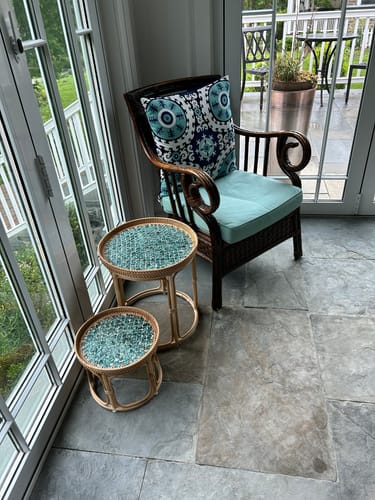 Customer photo review of Sirena Rattan Table Set
