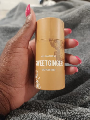 Customer photo review of Sweet Ginger Vapor Rub