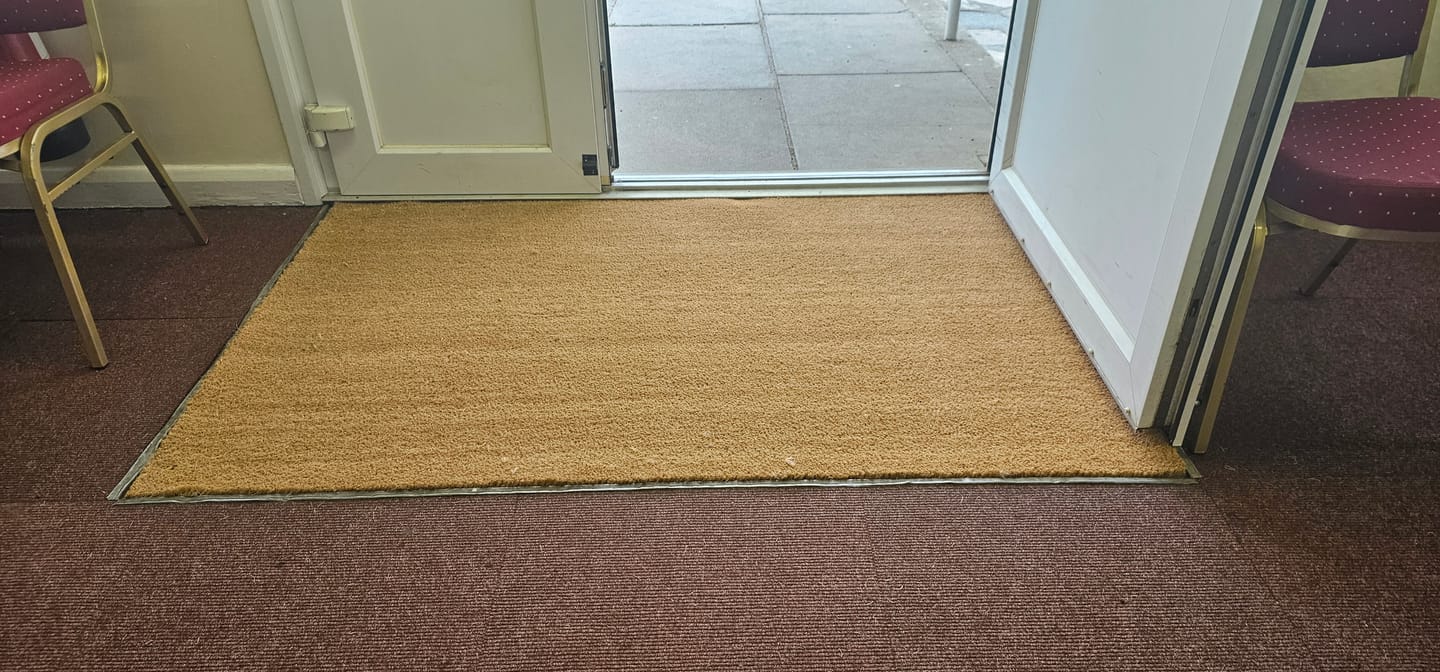 Customer photo review of Custom Size Heavy Duty Coir Coconut Roll Matting