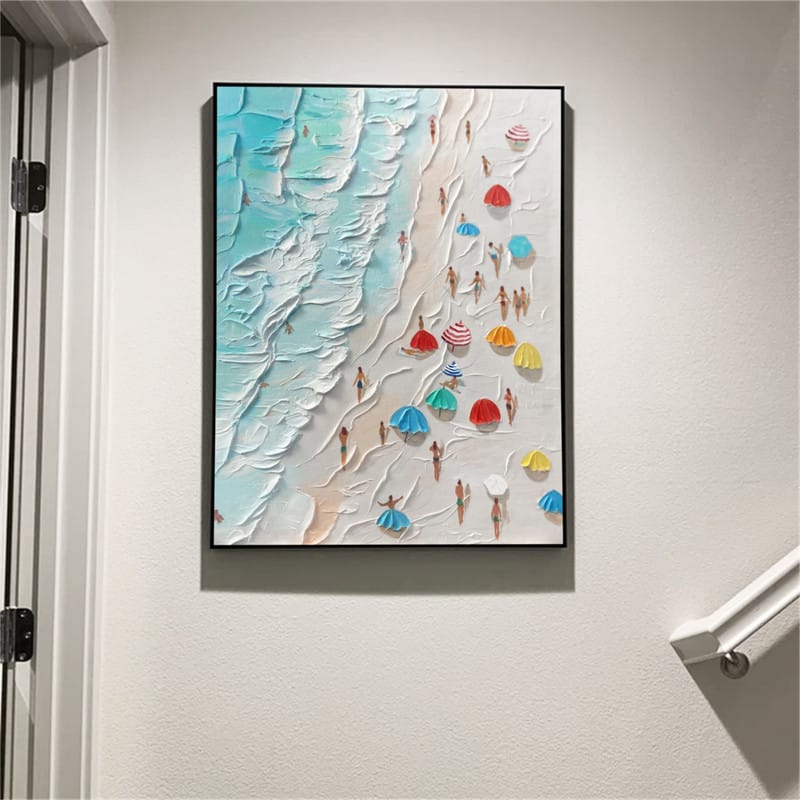 Customer photo review of Ocean And Sky Textured Painting Canvas #OS030