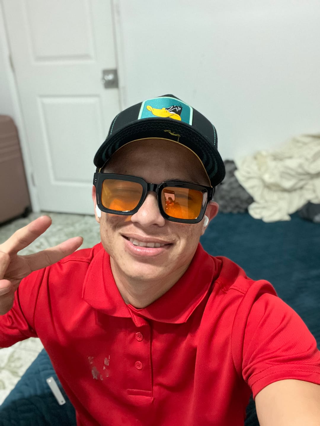 Customer photo review of OVERLORD X Looney Tunes: Daffy Duck Trucker Cap