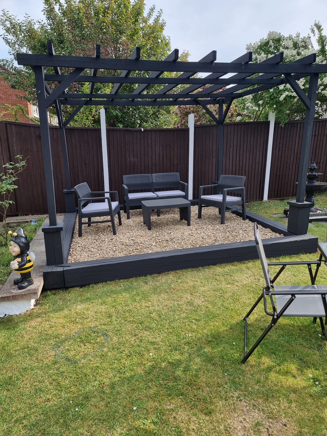 Customer photo review of Outdoor Rattan Furniture Seat Pads Water Resistant Keter Corfu Furniture Cushions