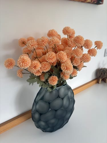 Customer photo review of Faux Kiku Flower - Orange (10 Stems / 50 Heads)