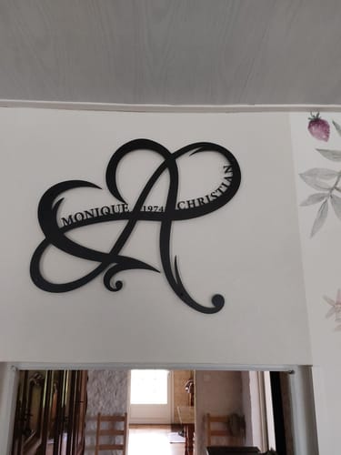 Customer photo review of Décoration Murale en Métal - Le cœur de l'infini