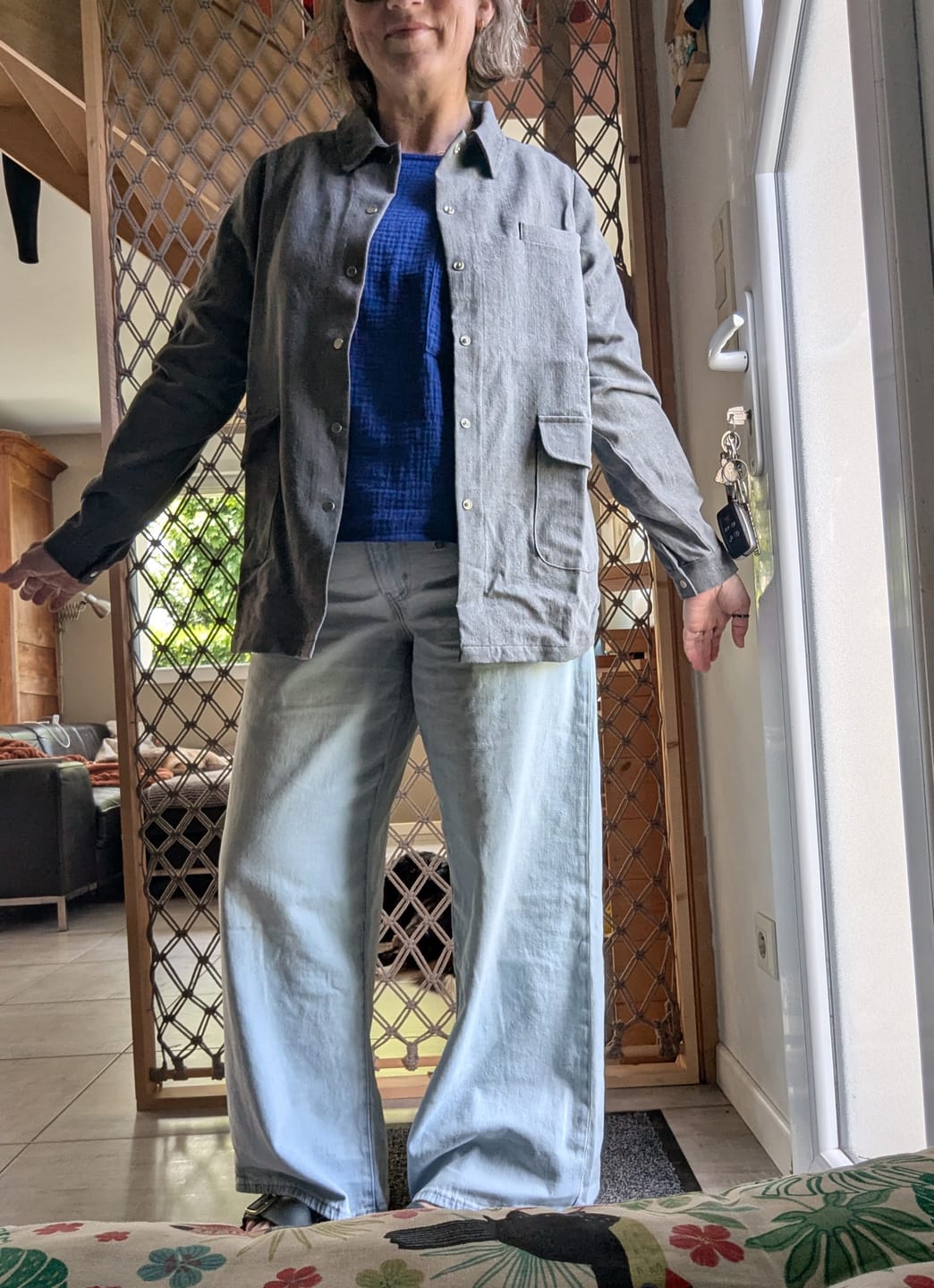 Customer photo review of Veste Véga - jean gris