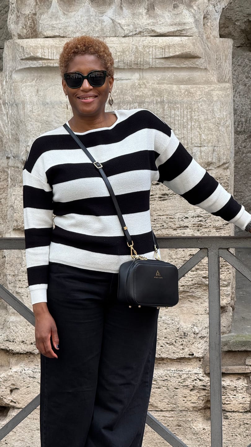 Customer photo review of Elise Crossbody with Locking Clasps Strap